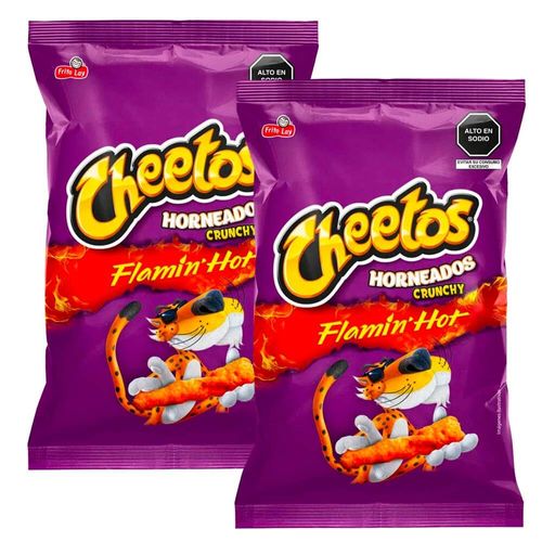 Pack Piqueos CHEETOS Flamin Hot Bolsa 120g x 2un