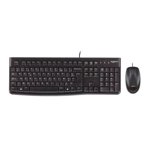 Teclado LOGITECH + Mouse MK120 USB Negro