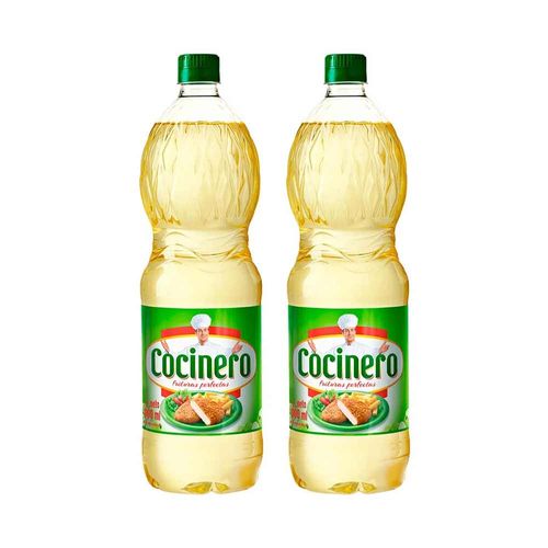 Pack Aceite Vegetal COCINERO Botella 900ml x 2un