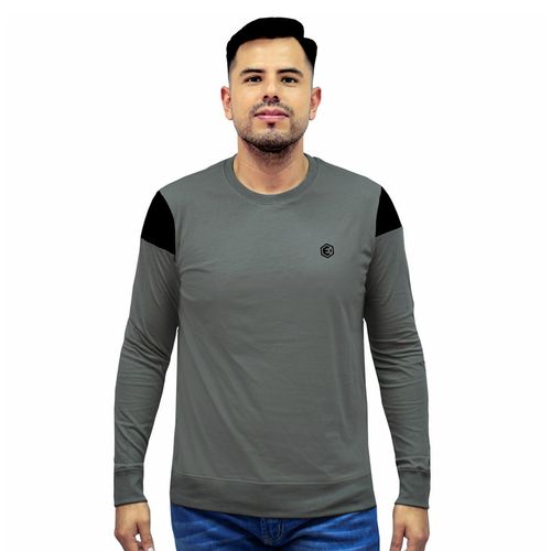 Polo Manga Larga Hombre Issak Elenex Gris Oscuro