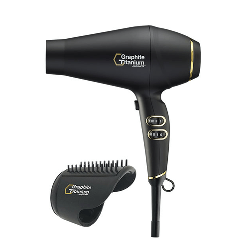 Secadora de 2000W Graphite Titanium Babyliss Pro – Negro