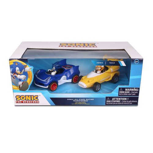 PACK X2 SONIC MINI CARRITOS RETRACTILES SONIC Y COLITAS