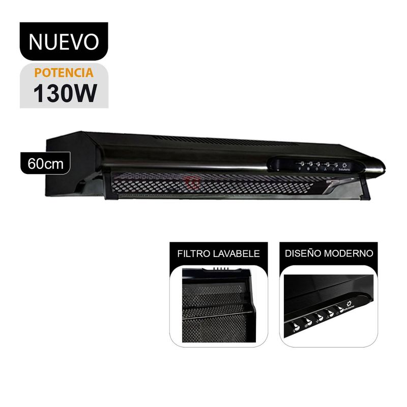 Campana-Extractora-3-Velocidades-Cei-602Ne