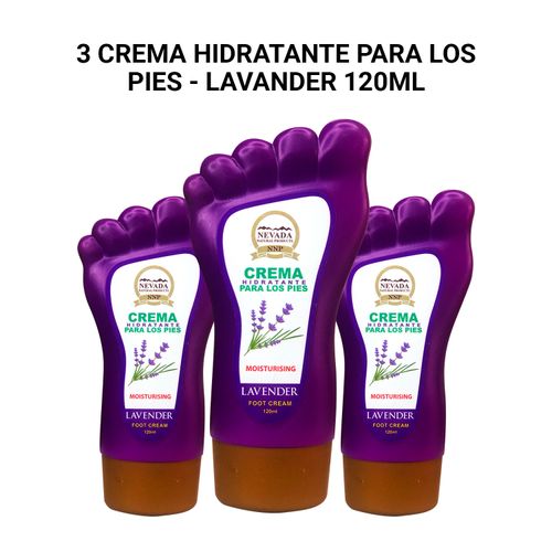 3 Crema Hidratante para los pies - Lavander 120ml