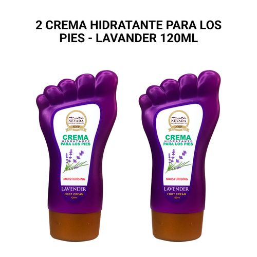 2 Crema Hidratante para los pies - Lavander 120ml