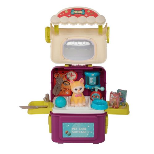 Set De Juego Cuidado De Mascotas Kids N Play Suitcase