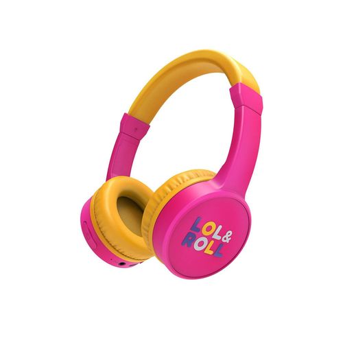 Lol&Roll Pop Kids BT Headphones Pink