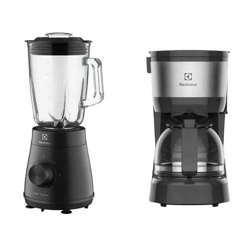 Combo Licuadora 500w con Tecnologia TruFlow (EBS20) + Cafetera Automatica 15 Tazas expresso (ECM10) Electrolux