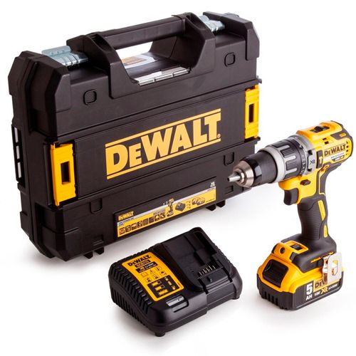 Taladro Percutor 1/2" 20V XR 70Nm 1 Bat 5.0 Ah Dewalt DCD796P1-B2