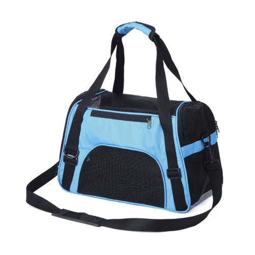 Bolso Transportador de Mascotas Celeste talla L