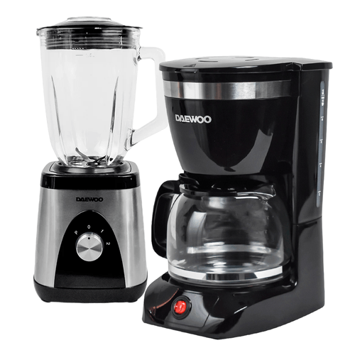 Combo Daewoo Licuadora 1.5L+Cafetera 12 tazas 1.25L