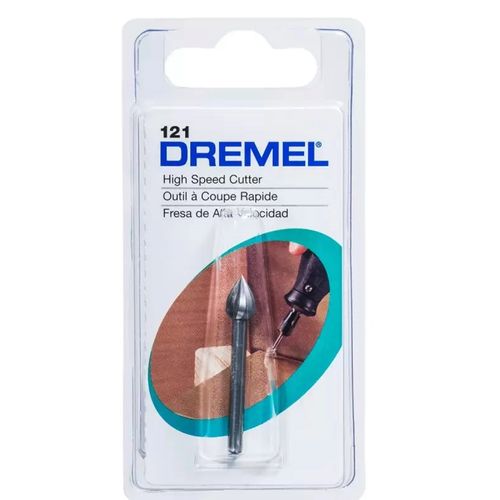 Fresa de Alta Velocidad Cónica 1/4" Dremel 121