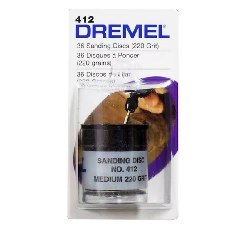 Discos-de-Lija-Grano-220-Diametro-3-4--x-36-Unidades-Dremel-412