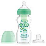 Kit-de-Transicion-2-en-1-de-Polipropileno-Boca-Ancha-de-9-oz-270ml-estrellas-Verdes