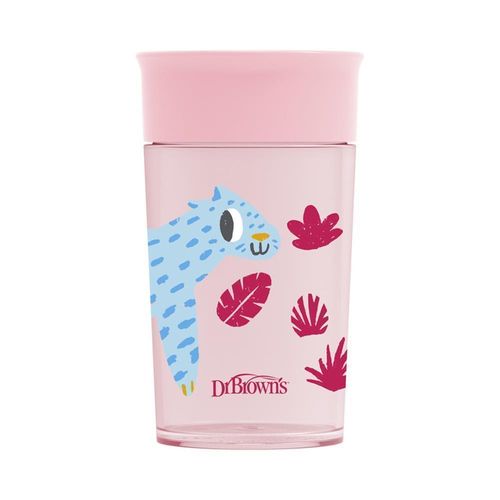 Vaso cheers 360° de 10 oz Color Rosa Estampado