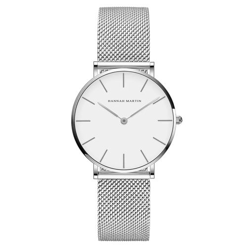 Reloj Hanna Martin Malla Plateado HAN-M-5