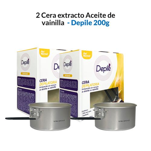2 Cera extracto Aceite de vainilla 200g - Depile.