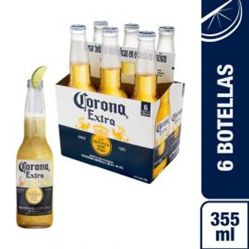 cerveza corona de 330ml x6 pack  (oferta)