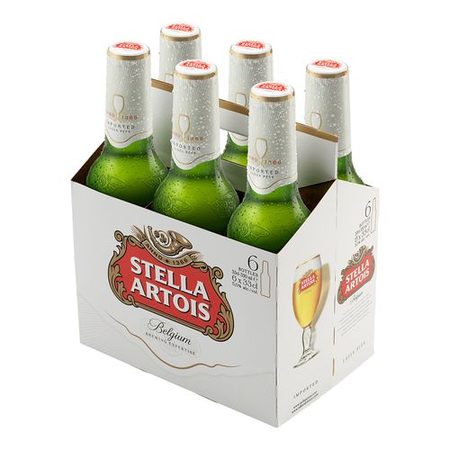 cerveza stella six pack (oferta)