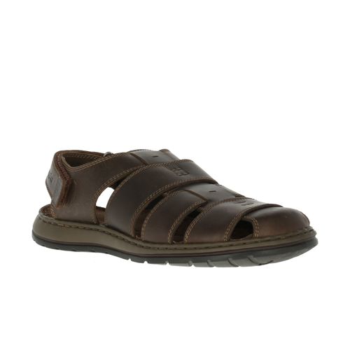 SANDALIA HUSH PUPPIES CUERO CASPIAN CAFÉ PARA HOMBRE