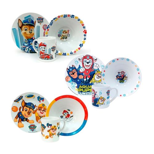 Set cerámica 3 piezas Paw Patrol H