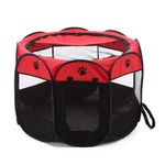 Corral-para-Mascotas-Plegable-Rojo-Talla-M