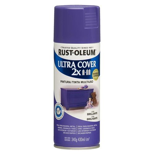 Aerosol Multiusos Rust Oleum Ultra Cover 2x Uva Brillante 340 gr