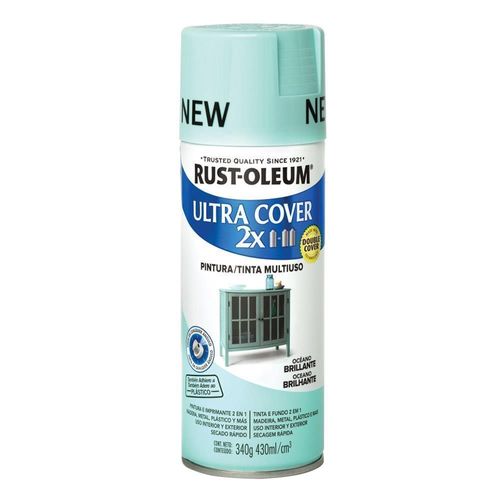 Aerosol Multiusos Rust Oleum Ultra Cover 2x Océano Brillante 340 gr