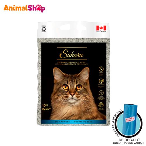 Arena Para Gato Sahara Baby Ultra Premium Sin Perfume 17Kg