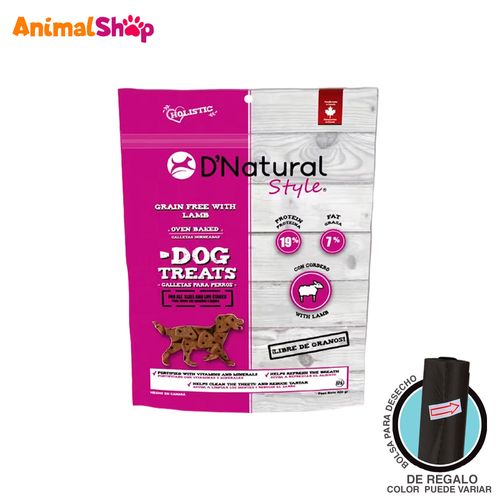 Snack De Perro Libre De Granos Cordero D'Natural 400Gr