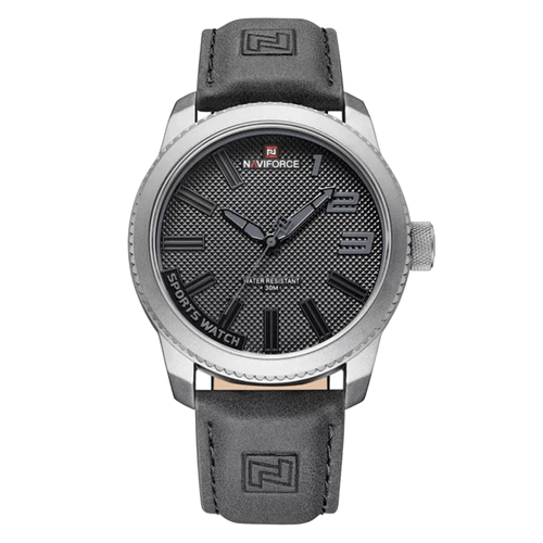 Reloj Naviforce Acero y correa de cuero Negro NAV-107