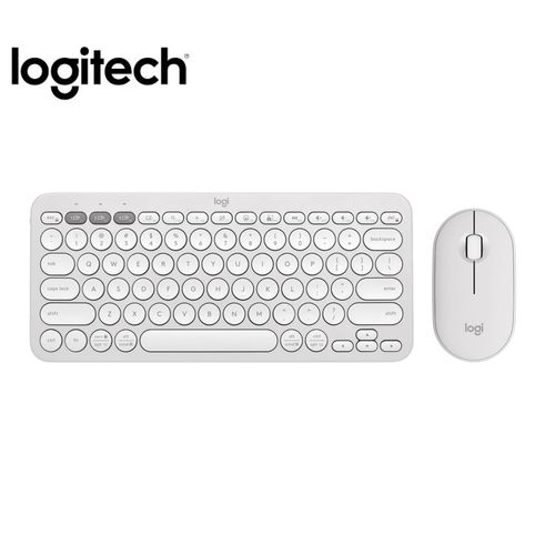 Kit Teclado Y Mouse Logitech Pebble 2 K380s +Mouse M350s BT Wirelless Blanco