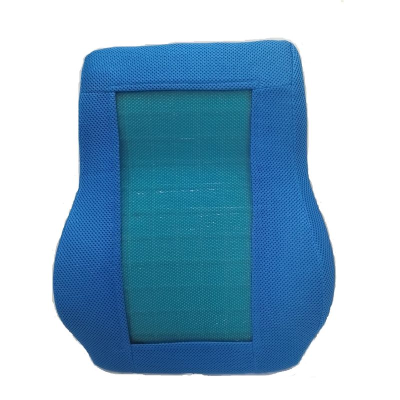 Cojin-lumbar-Viscoelastico-Alto-con-Gel-y-funda-Azul-electrico