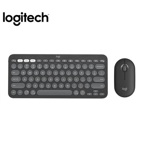 Teclado + Mouse Logitech Pebble 2 K380s +Mouse M350s BT Wirelless Negro