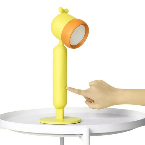 Lámpara para niños recargable táctil de escritorio, dormitorio, tocador Amarillo