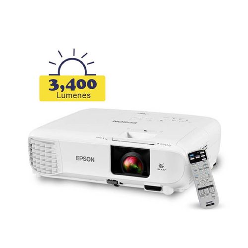 Proyector Epson PowerLite E20, 3400 Lúmenes, 1024x768, XGA.