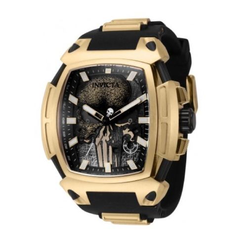 Reloj Invicta Marvel The Punisher Acero Dorado y Silicona Negro 43169 INV-179