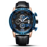 Reloj-Megir-Acero-Oro-Rosa-Azul-y-Cuero-Negro-MEG-39