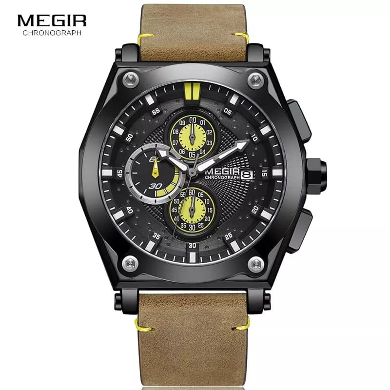 Reloj-Megir-Acero-Negro-y-Cuero-Marron-MEG-27