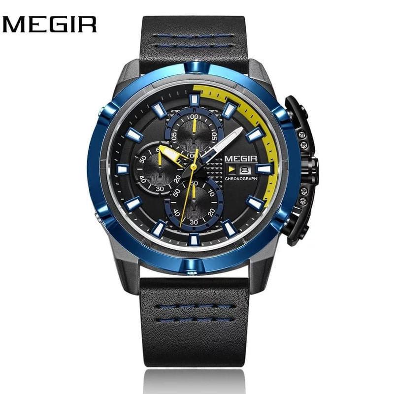 Reloj-Megir-Acero-Negro-Azul-y-Cuero-Negro-MEG-40