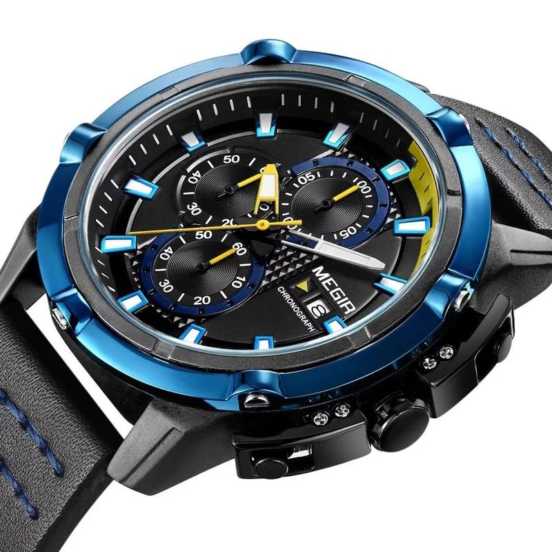 Reloj-Megir-Acero-Negro-Azul-y-Cuero-Negro-MEG-40