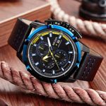 Reloj-Megir-Acero-Negro-Azul-y-Cuero-Negro-MEG-40