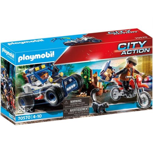 Juego Playmobil City Action Persecucion Ladron De Tesoro