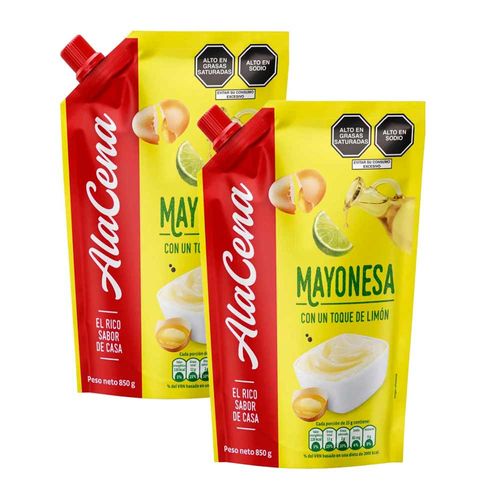 Pack Mayonesa ALACENA Doypack 850g x 2un