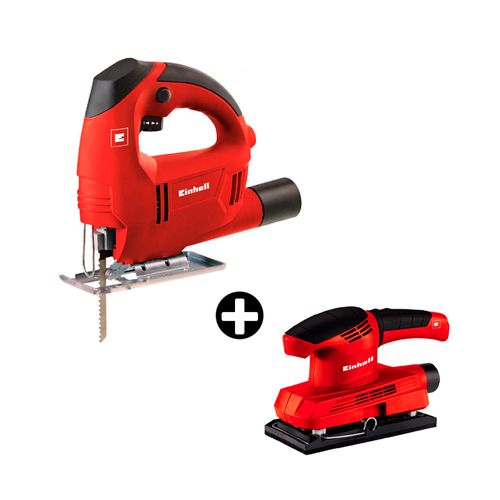 COMBO Sierra caladora 400W + Lijadora orbital 2mm 150W Einhell