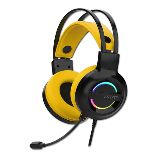 Audífono Gamer C/ Micrófono Antryx Iris-K Amarillo 7.1 Usb Agh-7100kte