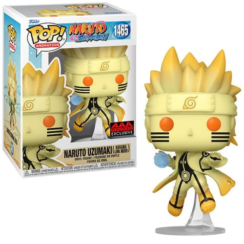 Funko Pop Naruto - Naruto Uzumaki Kurama Link Mode exclusivo AAA Anime #1465