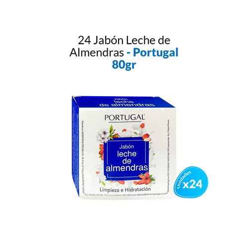 24 Jabon leche de almendras 80g – Portugal