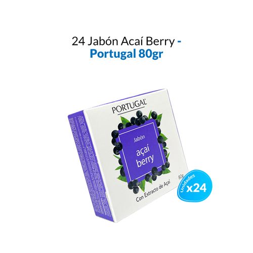 24 Jabon baya de acai 80g - Portugal