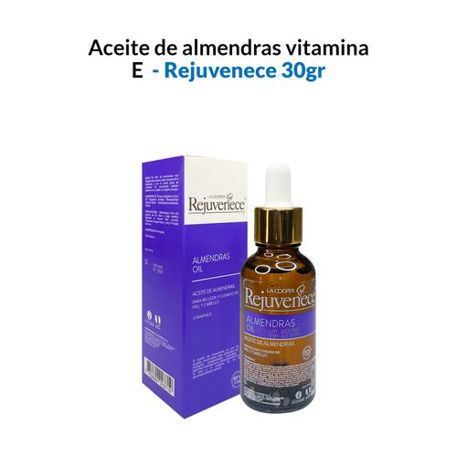 Aceite de almendras Vitamina E 30ml - Rejuvenece